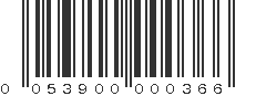 UPC 053900000366