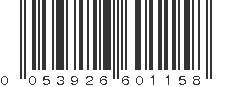 UPC 053926601158