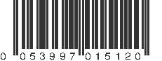 UPC 053997015120