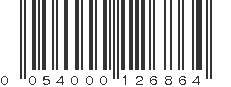 UPC 054000126864