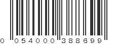 UPC 054000388699