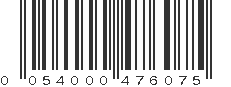 UPC 054000476075