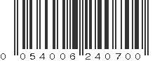 UPC 054006240700