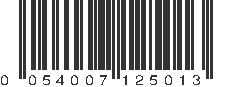 UPC 054007125013