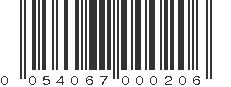 UPC 054067000206