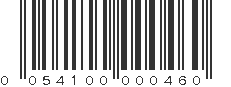 UPC 054100000460