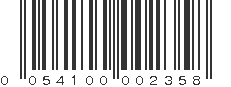 UPC 054100002358