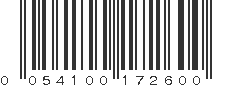 UPC 054100172600