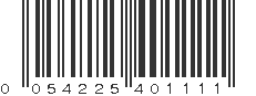 UPC 054225401111