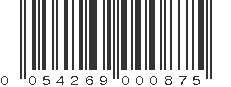 UPC 054269000875