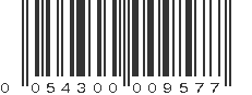 UPC 054300009577