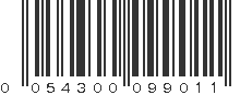 UPC 054300099011