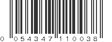 UPC 054347110038