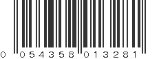 UPC 054358013281