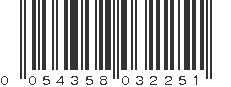 UPC 054358032251