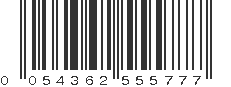 UPC 054362555777