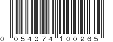 UPC 054374100965