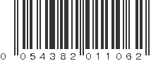 UPC 054382011062