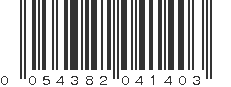 UPC 054382041403