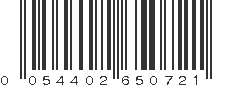 UPC 054402650721