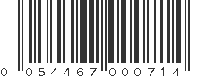 UPC 054467000714