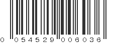 UPC 054529006036