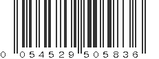 UPC 054529505836