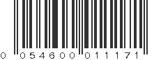 UPC 054600011171