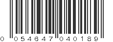 UPC 054647040189