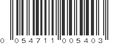 UPC 054711005403