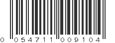 UPC 054711009104