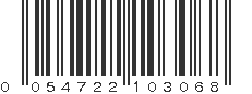 UPC 054722103068