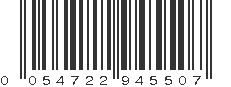 UPC 054722945507