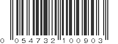 UPC 054732100903