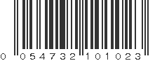 UPC 054732101023