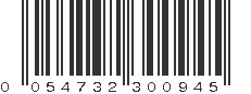 UPC 054732300945