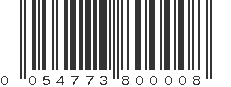 UPC 054773800008