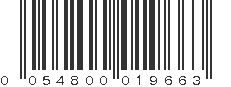 UPC 054800019663