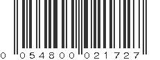 UPC 054800021727