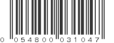 UPC 054800031047