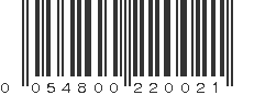 UPC 054800220021