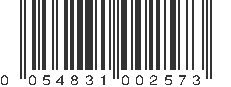 UPC 054831002573