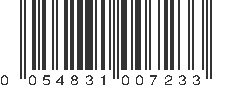 UPC 054831007233