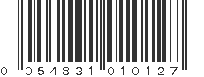 UPC 054831010127