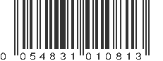 UPC 054831010813