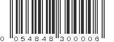 UPC 054848300006