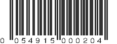 UPC 054915000205