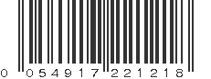UPC 054917221218
