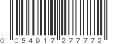 UPC 054917277772