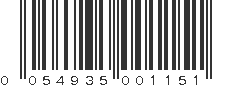 UPC 054935001151